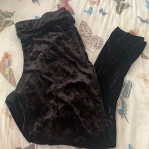 Crushes velvet leggings